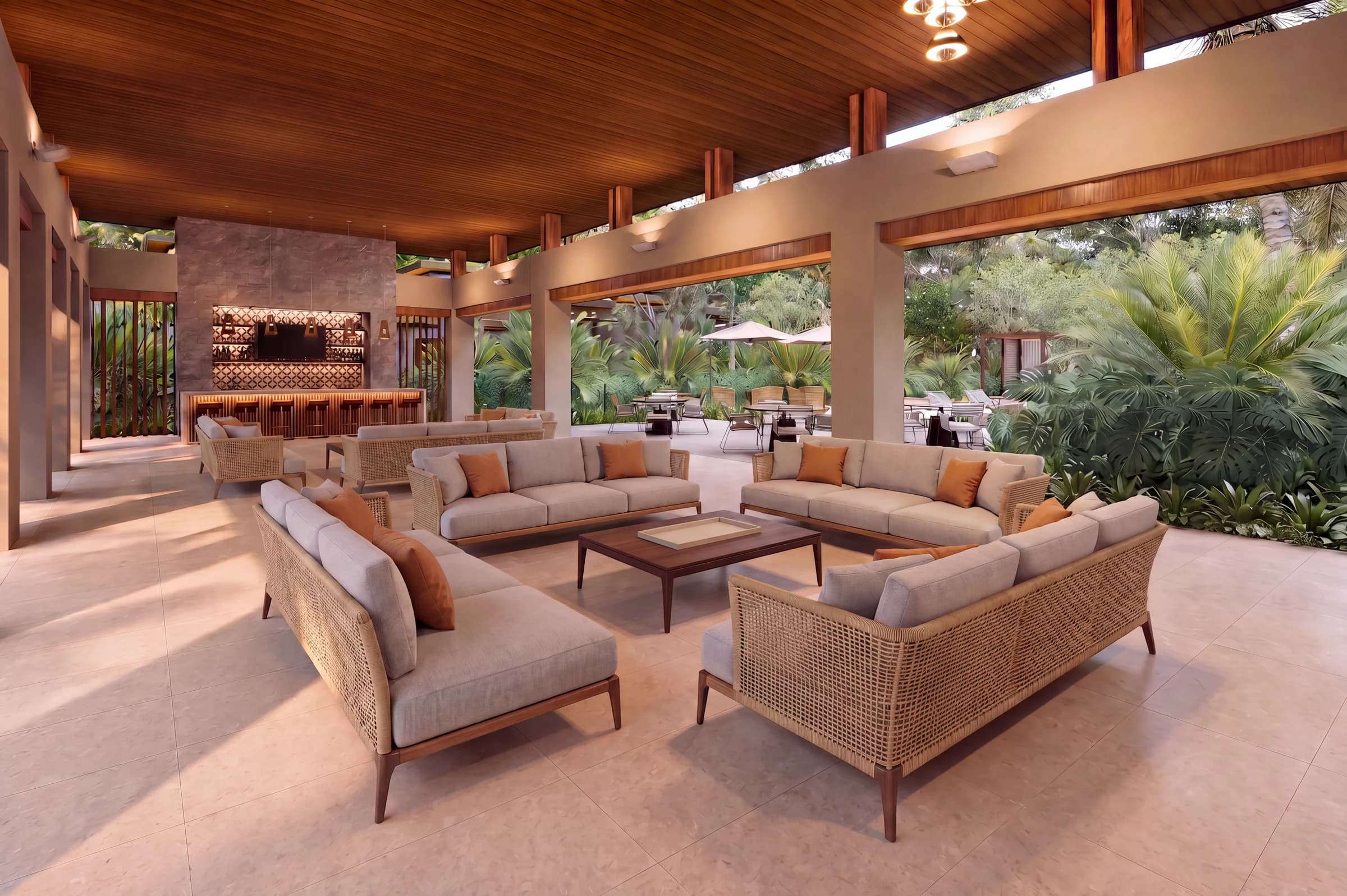 Lounge bay at Selva Grand House